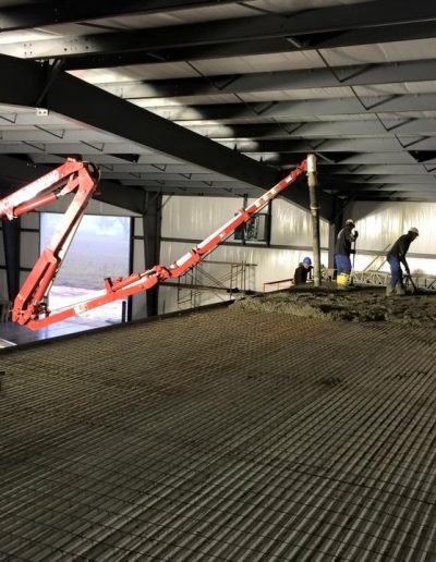 Concrete pump truck