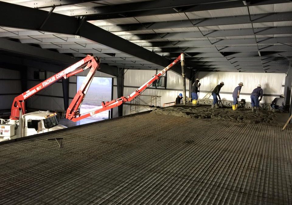 Concrete pump truck